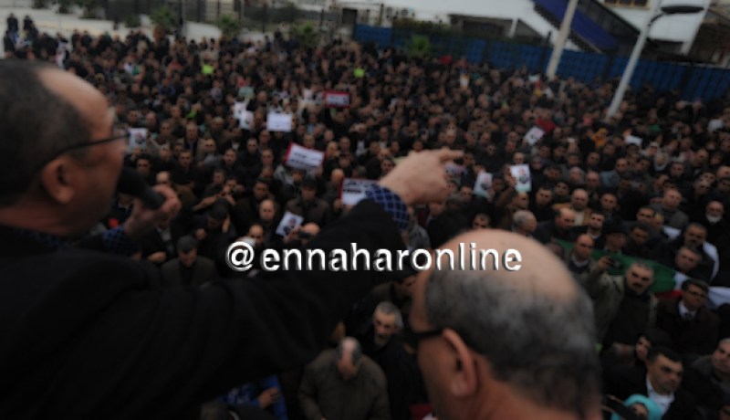 وقفة إحتجاجية لنظار الثانويات بورقلة