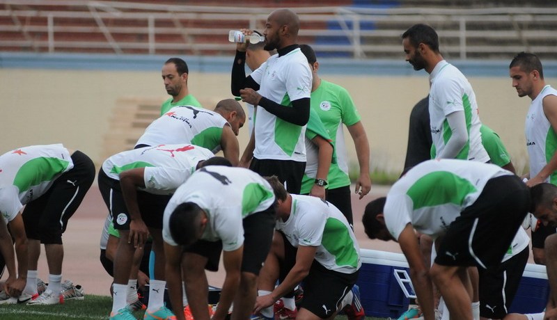 تدريبات الفريق الوطني في ملعب البليدة