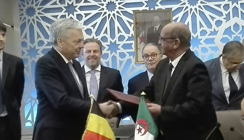 بالصور.. التوقيع على مذكرة تفاهم سياسية بين الجزائر وبلجيكا