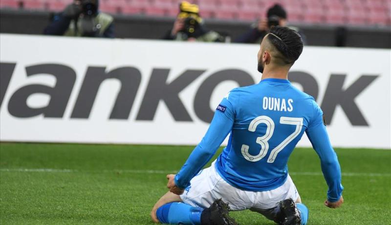 أوناس: “سعيد بأول أهدافي مع نابولي”