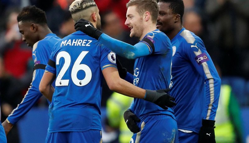 ثنائية محرز وفاردي تعيد للأذهان تتويج ليستر بلقب الدوري !