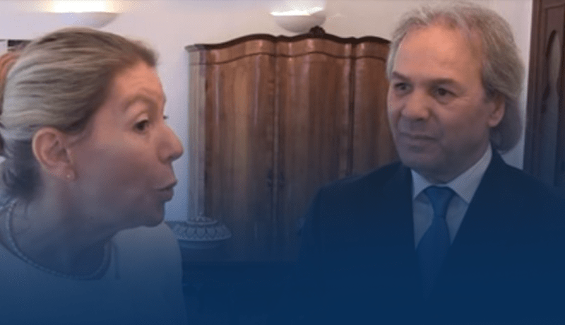 بالفيديو.. سفيرة النمسا تستقبل ماجر !