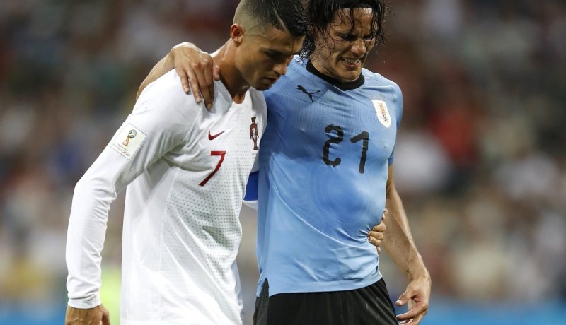 بالصور.. الأوروغواي ترمي برونالدو خارج مونديال روسيا