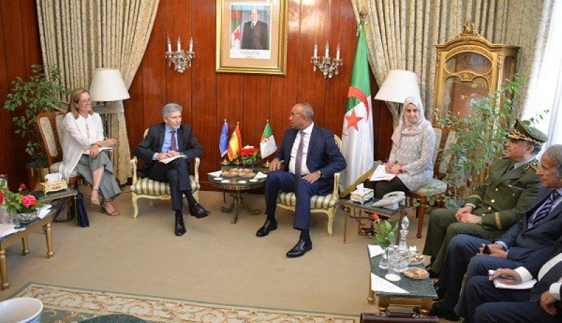 بدوي يستقبل وزير الداخلية الإسباني