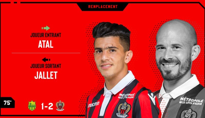 نيس يُحقق الفوز على نانت وعطال يُشارك كبديل