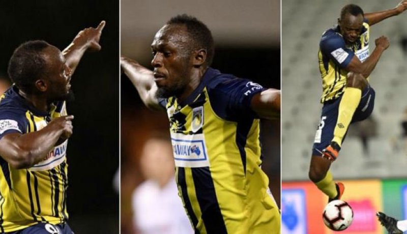 بالفيديو.. بولت يوقع أول ثنائية له بعد تحوله للاعب كرة قدم