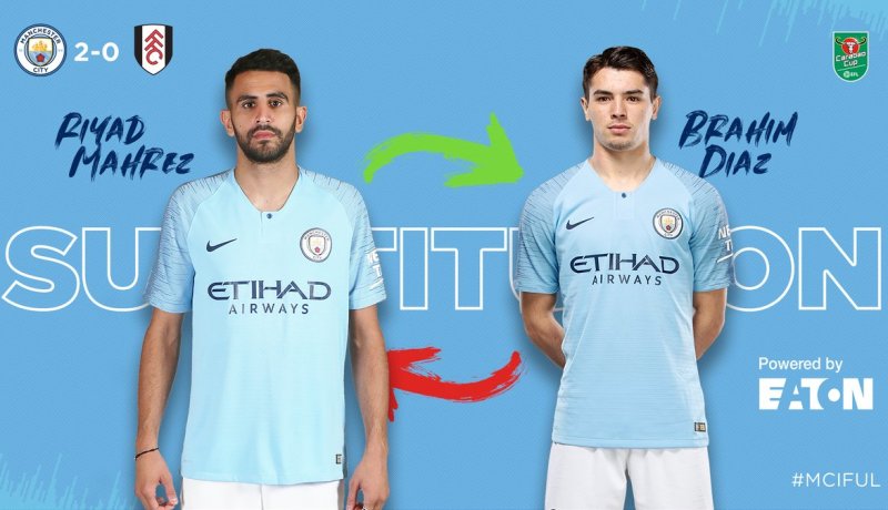 محرز يُشارك بديلا ويتأهل رفقة السيتي في كأس الرابطة