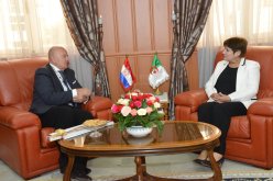 بالصور..بن غبريت تستقبل السفير الكرواتي بالجزائر