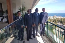 بالصور.. حطّاب يستقبل نظيره المالي بفندق الأوراسي