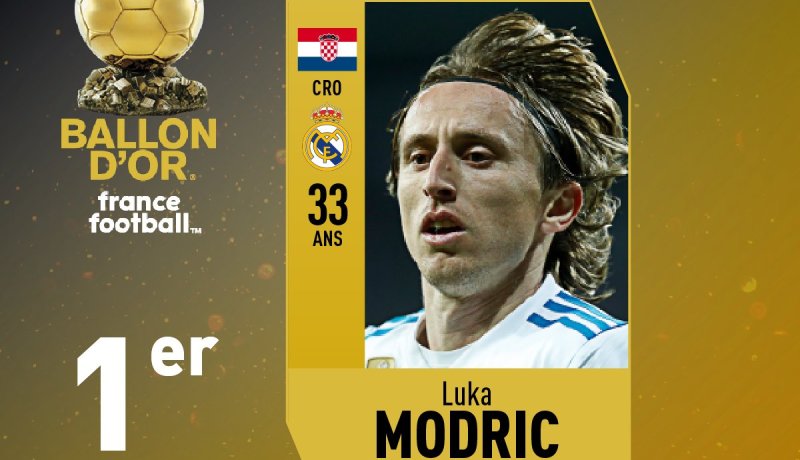 مودريش يتوّج بالكرة الذهبية ويُطيح بعرش ميسي ورونالدو