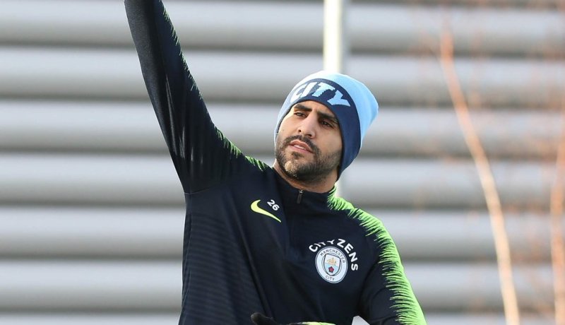 محرز بمعنويات مرتفعة في تدريبات السيتي