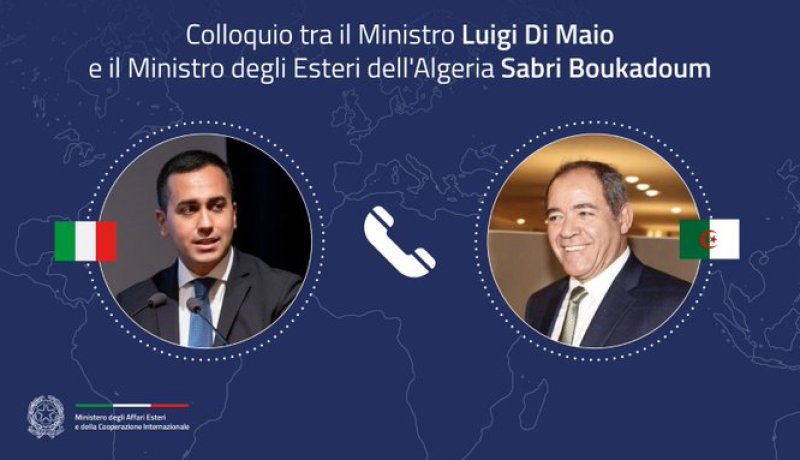 بوقدوم يتلقى مكالمة هاتفية من نظيره الإيطالي