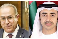 لعمامرة يتباحث التعاون في مجال مكافحة كورونا مع نظيره الإماراتي