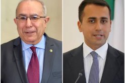 لعمامرة يتلقى إتصالا هاتفيا من نظيره الإيطالي