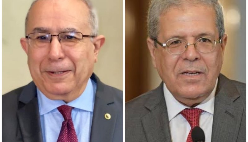 لعمامرة يتباحث تطورات الوضعية الوبائية مع نظيره التونسي