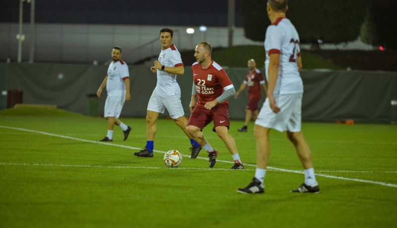 بالفيديو.. بلماضي يشارك في مباراة استعراضية لمدربي أندية الدوري القطري !