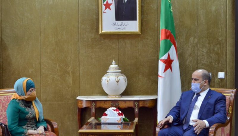 شنين يستقبل سفيرة اندونيسيا لدى الجزائر
