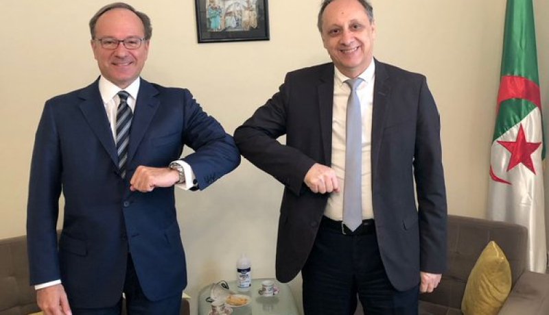 جيلالي يستقبل سفير ايطاليا في الجزائر