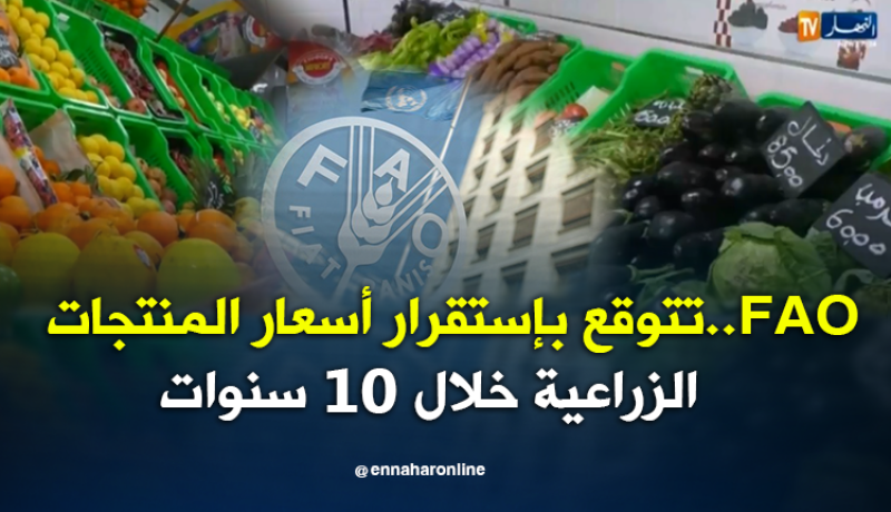 الفاو تتوقع إستقرار أسعار السلع الزراعية للعقد المقبل