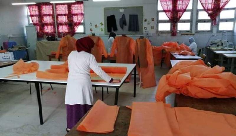 قالمة: اساتذة التكوين المهني يتطوعون لانتاج الكمامات والألبسة الطبية