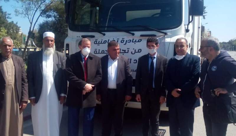 بالصور.. وزير التجارة يشرف على انطلاق قافلة تضامنية لتوزيع المواد الغذائية بالعاصمة
