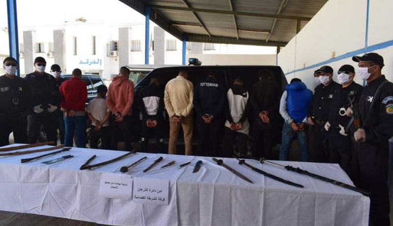 توقيف 11 شخصا تورطو في تكوين عصابة أشرار وبث الرعب وسط السكان بسيدي بلعباس
