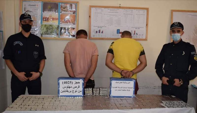 تمنراست.. توقيف شخصين وحجز 4025 قرص