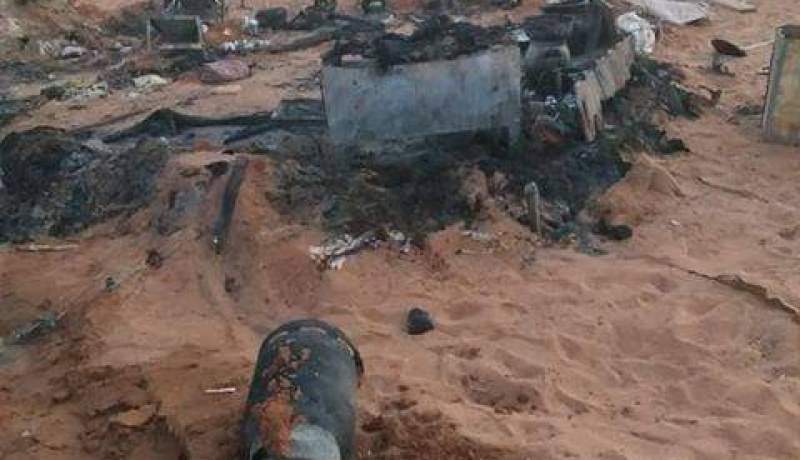 نشوب حريق مهول في خيمة بدو الرحل في النعامة
