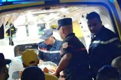 انقاذ شاب سقط بين صخور شاطئ الاخوة الثلاث في مستغانم