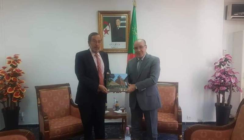 بالصور.. بلمهدي يستقبل سفير إسبانيا بالجزائر