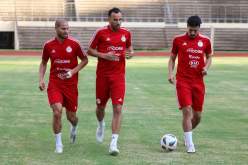 المنتخب الوطني يجري أول حصة تدريبية بزيمبابوي
