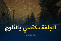بالصور والفيديو.. تساقط للثلوج بكثافة بمدينة الجلفة
