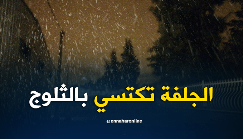 بالصور والفيديو.. تساقط للثلوج بكثافة بمدينة الجلفة