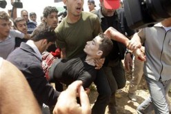 35جريحا فلسطينيا بنيران القوات الاسرائيلية خلال تظاهرة شمال قطاع غزة