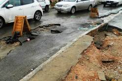 انهيار طريق تم ترميمه 4 مرات في ڤالمة!