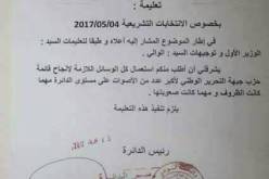تعليمة مزورة لإنجاح الأفلان في التشريعيات الماضية
