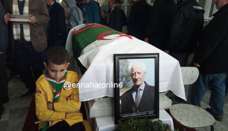 المجاهد حمو عميروش يوارى إلى مثواه الأخير