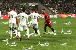 بالصور.. المنتخب الوطني ينهي الشوط الأول منهزما بهدفين أمام البرتغال
