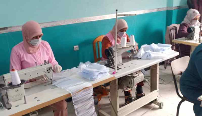 مراكز التكوين تصنع 500 ألف كمامة