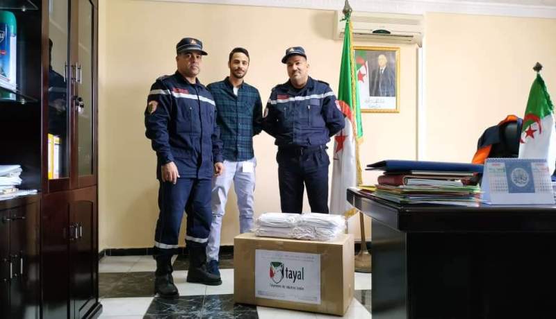 مركب النسيج الجزائري التركي “تايال” يمنح 2000 كمامة للمصالح الأمنية