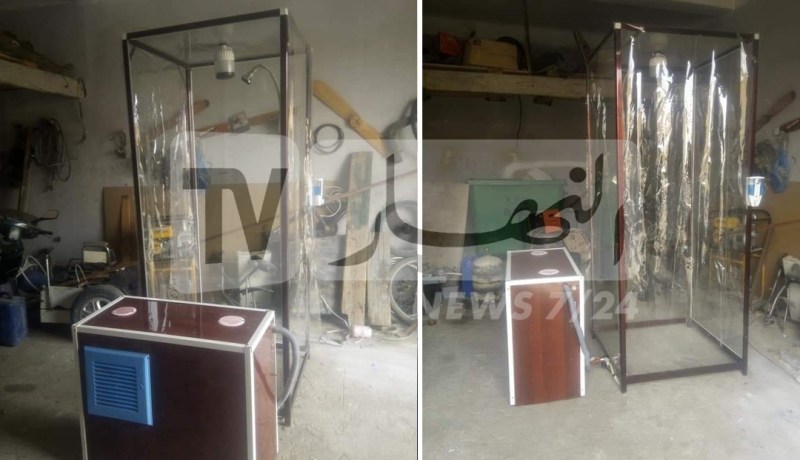 المخترع محمد يصنع آلة للرش والتعقيم بالوادي