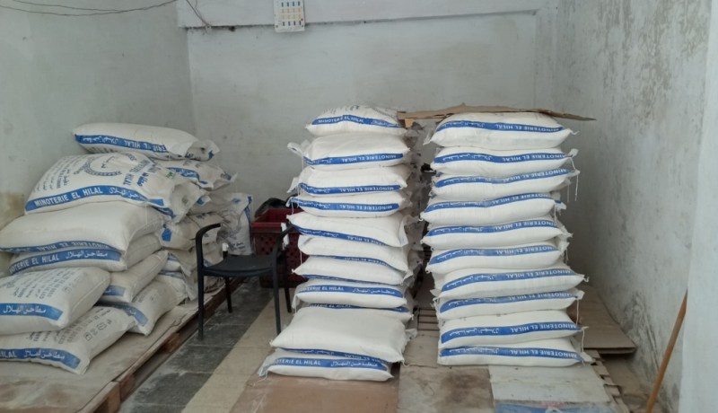 حجز 1505 كلغ من السميد كانت موجهة للبيع عن طريق المضاربة بالقالة