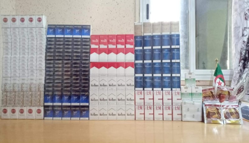 الدرك يحجز 450 علبة سجائر بعين تيموشنت