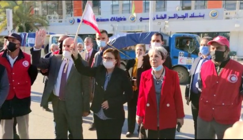 كريكو وبن حبيلس تشرفان على انطلاق قافلة تضامنية للشعب الصحراوي