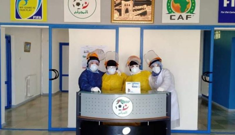 بالصور.. تعافي 100 شخص من كورونا ومغادرتهم لأكاديمية الفاف بخميس مليانة