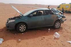 البيض.. وفاة شخصين وجرح 3 آخرين في حادث مرور