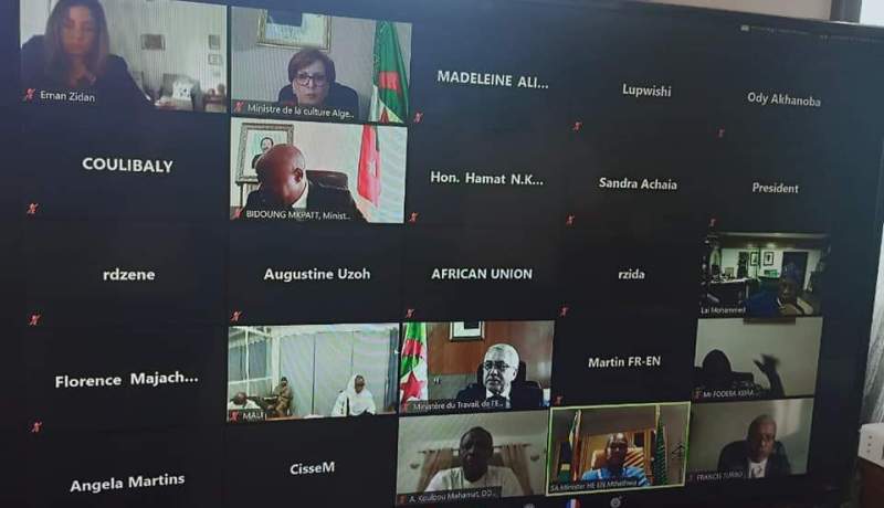 وزيرة الثقافة تبحث سبل دعم القطاع مع وزراء الثقافة للدول الأعضاء في الاتحاد الإفريقي