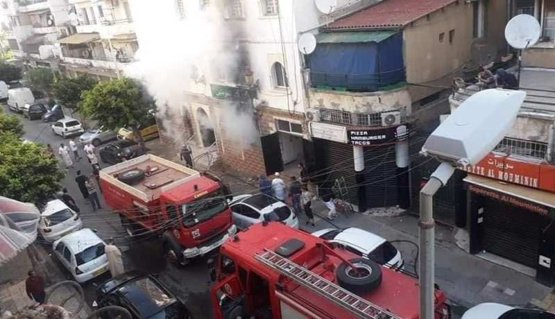 بالصور.. نشوب حريق في مسجد المؤمنين ببلوزداد في العاصمة