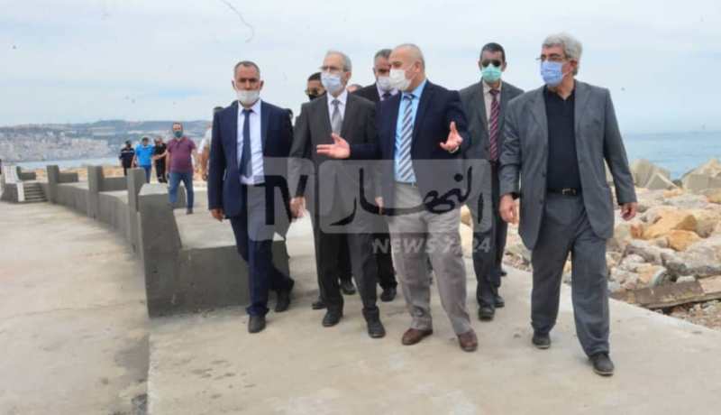 شيعلي يتفقد تقدم إنجاز ميناء الإستجمام والشاطئ العائلي الإصطناعي بمنتزه الصابلات