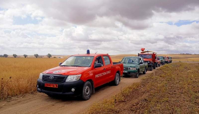 بالصور.. إنطلاق قافلة تحسيسية للحد من حرائق المحاصيل الزراعية بسيدي بلعباس